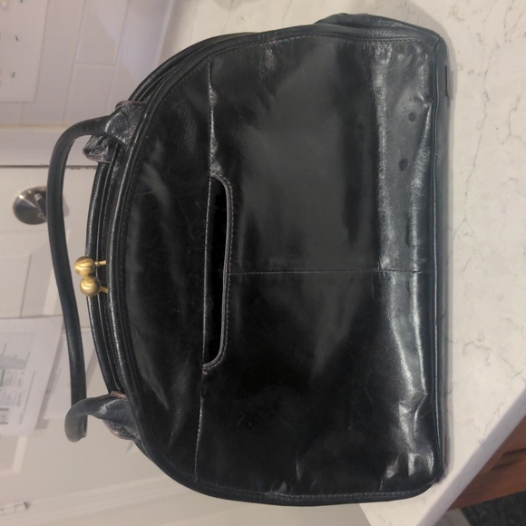 Vintage Hobo brand black leather shoulder bag - Picture 2 of 7